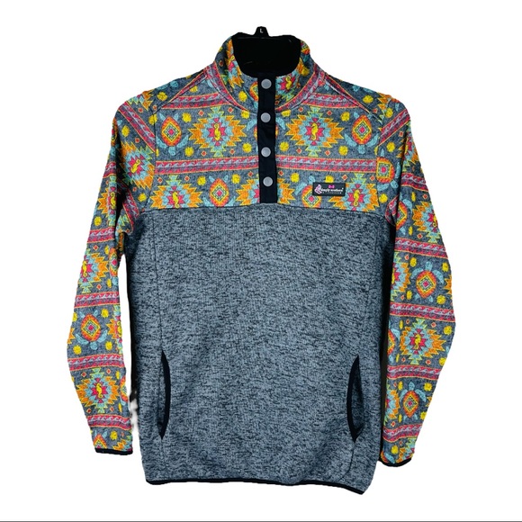 Simply Southern Grey Blue Aztec Tribal 